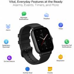 XIAOMI SMARTWATCH AMAZFIT GTS 2E OBSIDIAN BLACK