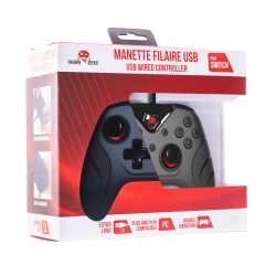 MANETTE FILAIRE NOIRE FREEKS SWITCH/PC AVEC CABLE 3M SWITCH