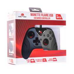 MANETTE FILAIRE NOIRE FREEKS SWITCH/PC AVEC CABLE 3M SWITCH