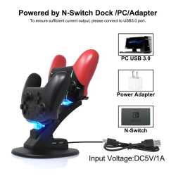 CHARGEUR DEUX GAMEPAD STAND DOCK FOR SWITCH PRO CONTROLLER SWITCH