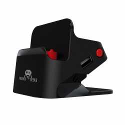 DOCK ET STAND 2 EN 1 - SUPPORT RECHARGE + CONNEXION TV - NOIR