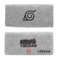 POCHETTE NARUTO SHIPPUDEN POUR SWITCH (GRIS CLAIR/ORANGE)