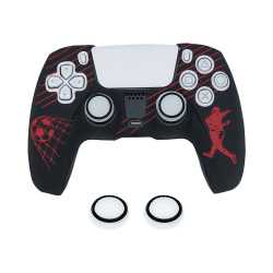 PROTECTION EN SILICONE POUR MANETTE PS5 DUALSENSE - FOOTBALL ROUGE