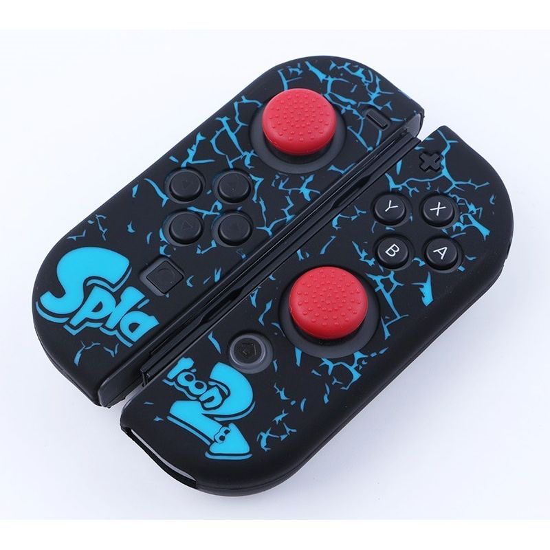 SILICON JOY CON SOFT SPLATOON 2 SWITCH BLACK/BLUE - SWITCH