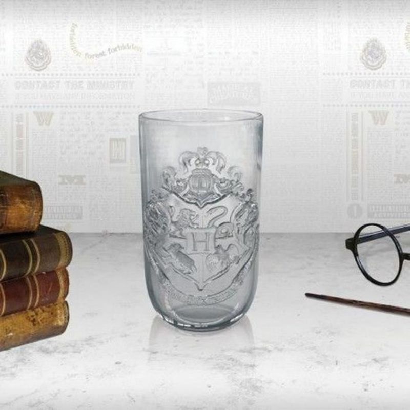 VERRE HARRY POTTER LOGO HOGWARTS