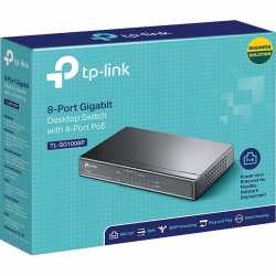 SWITCH TP-LINK 8 PORTS GIGABIT POWER OVER ETHERNET (POE) TL-SG1008P