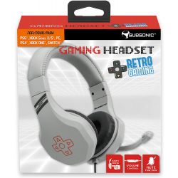 CASQUE RETRO GAMING HEADSET - CASQUE GAMER POUR NINTENDO SWITCH - PS5- PS4 - XBOX ONE - SERIESX- PC