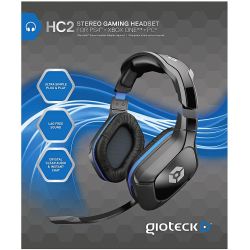 CASQUE GIOTECK HC-2 WIRED STEREO HEADSET (PS4, PC, MAC, XB1)