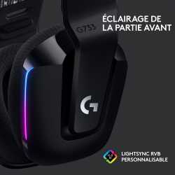 CASQUE LOGITECH G733 LIGHTSPEED HEADSET - BLACK