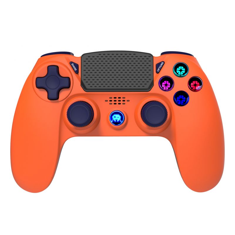 MANETTE PS4 SANS FIL BLUETOOTH BICOLORE ORANGE/BLEUE + 3.5 MM JACK FREEKS PS4