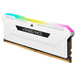 DDR 4 3600 MHZ CORSAIR VENGEANCE RGB PRO SL SERIES 16 GO (2 X 16 GO) CL18 - BLANC (CMH32GX4M2D3600C18W)