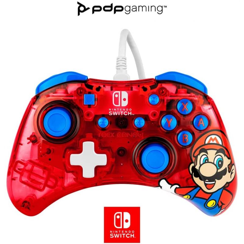 MANETTE FILAIRE SWITCH PDP CONTROLLER ROCK CANDY MINI SUPER MARIO