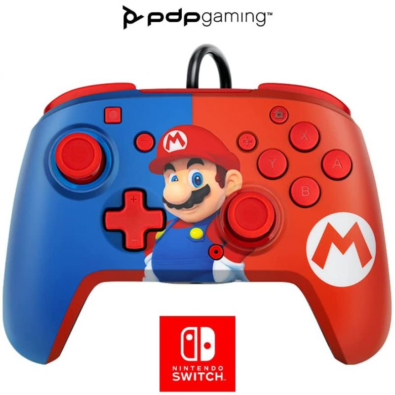 MANETTE FILAIRE SWITCH PDP CONTROLLER FACEOFF DELUXE + AUDIO SUPER MARIO