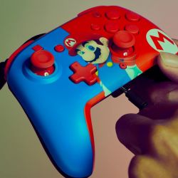 MANETTE FILAIRE SWITCH PDP CONTROLLER FACEOFF DELUXE + AUDIO SUPER MARIO