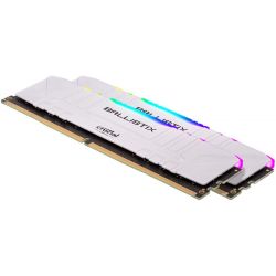 DDR 4 BALLISTIX WHITE RGB 16 GO (2 X 8 GO) 3200 MHZ CL16