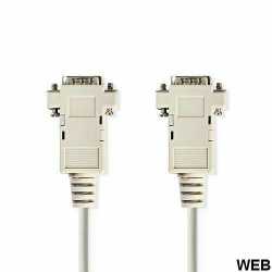 CABLE VGA MALE-MALE- 2M- IVOIRE