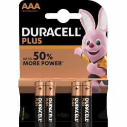 PILES DURACELL PLUS POWER AAA LR03 MN2400 X4