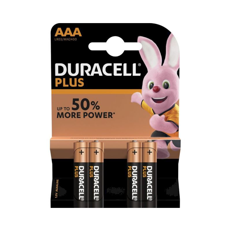 PILES DURACELL PLUS POWER AAA LR03 MN2400 X4