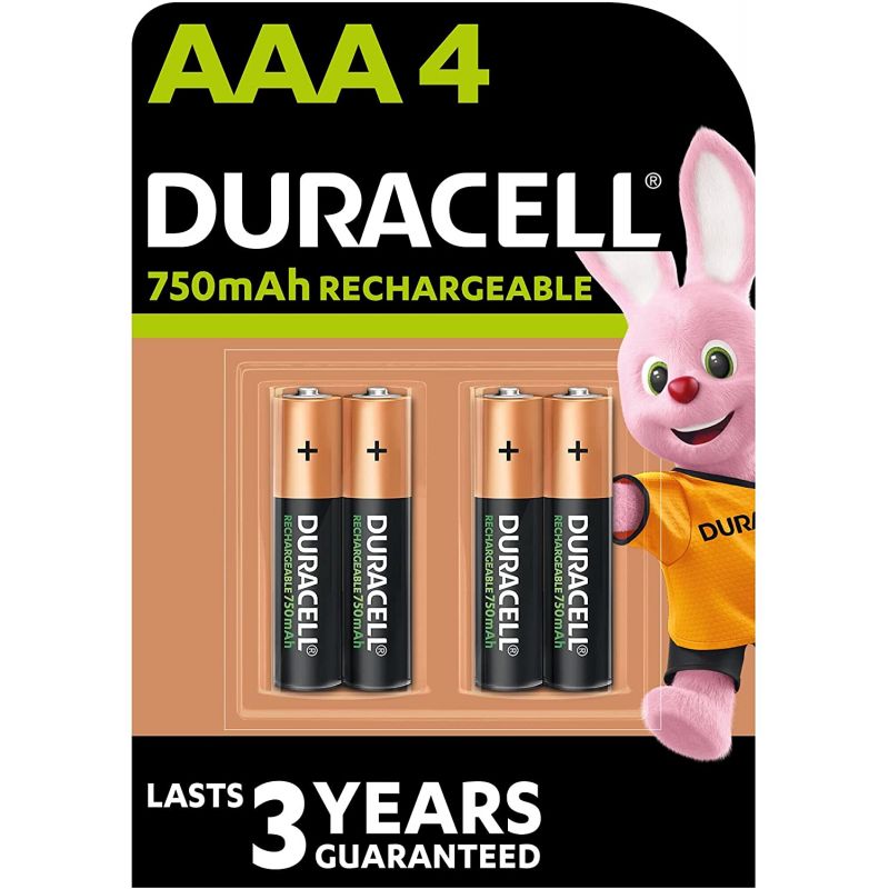 Piles alcalines AAA 1,5v LR20 Duracell x4 sur