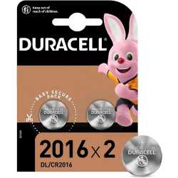 PILES DURACELL DL/CR 2016 PACK DE 2 UNITES