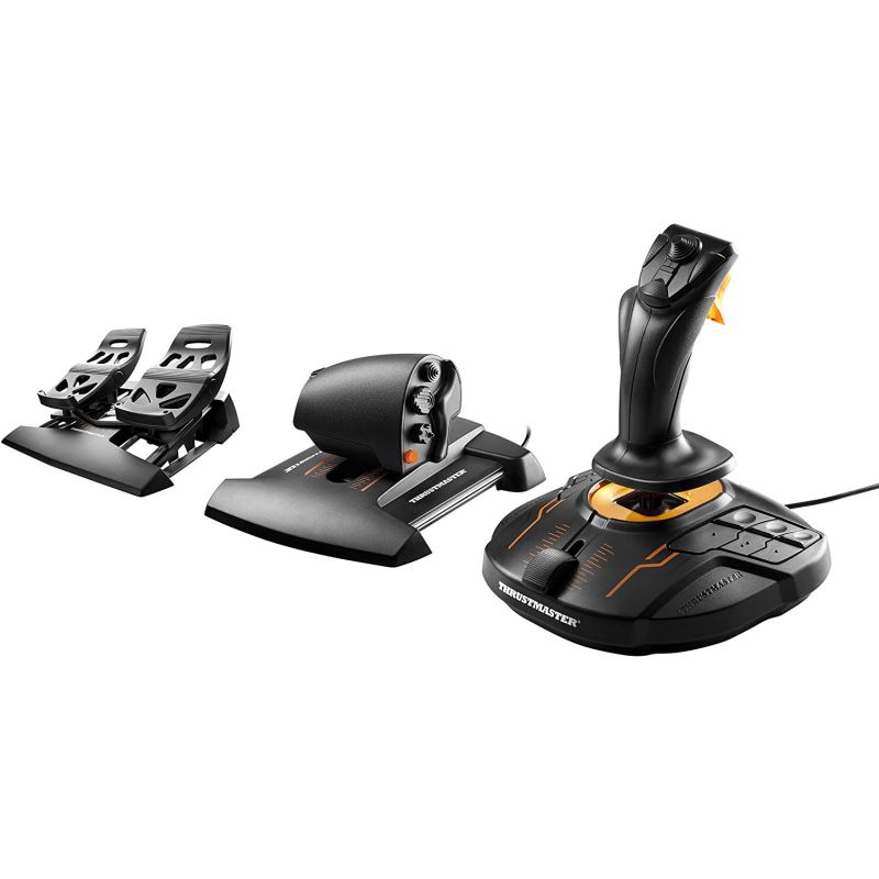 THRUSTMASTER T16000M FCS FLIGHT PACK PC JOYSTICK T16000M + MANETTE DES GAZ TWCS + PALONNIER TFRP METAL