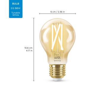 AMPOULE CONNECTE WIZ -A60 AMBER BULB E27 TUNABLE WHITE