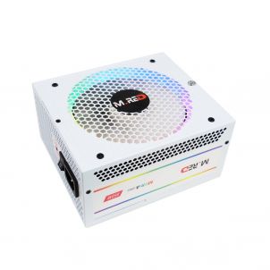 Alimentation PC M.RED - 850W, 80+GOLD Full Modulaire RGB / White –