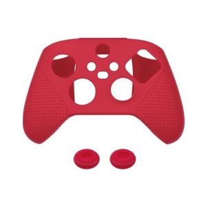 PROTECTION EN SILICONE POUR MANETTE XBOX SERIES S/X AVEC THUMB GRIP - ROUGE