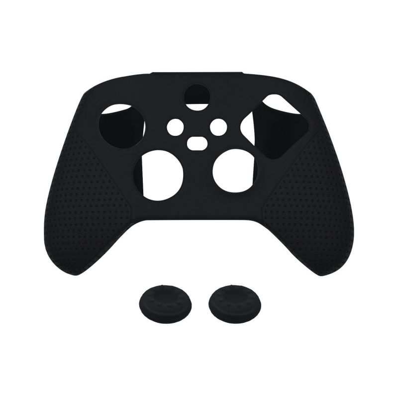 PROTECTION EN SILICONE POUR MANETTE XBOX SERIES S/X AVEC THUMB GRIP - NOIR