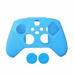 PROTECTION EN SILICONE POUR MANETTE XBOX SERIES S/X AVEC THUMB GRIP - BLEU