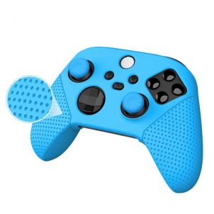 PROTECTION EN SILICONE POUR MANETTE XBOX SERIES S/X AVEC THUMB GRIP - BLEU