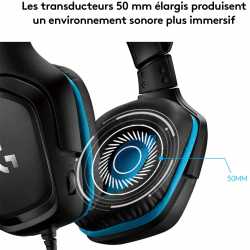 CASQUE LOGITECH G432 7.1 SURROUND SOUND WIRED