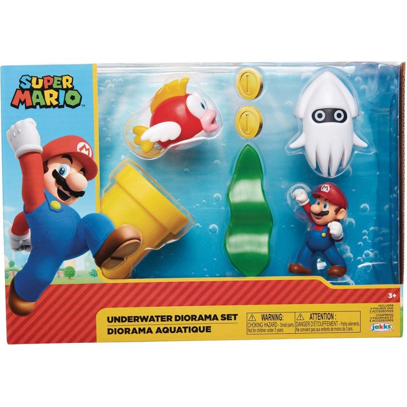 FIGURINE SUPER MARIO - 6 CM UNDERWATER DIORAMA SET