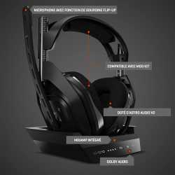 CASQUE ASTRO A50 4TH GENERATION GAMING HEADSET 7.1 BLACK PS4