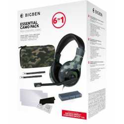 PACK NACON ESSENTIAL PACK SWITCH 6 EN 1 CAMO ( CASQUE, POCHETTE, DRAGONE, PROTECTIONS..)