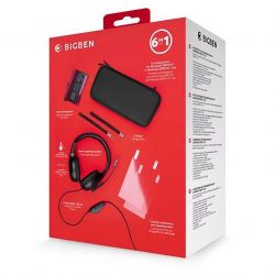 PACK NACON ESSENTIAL PACK SWITCH 6 EN 1 ( CASQUE, POCHETTE, DRAGONE, PROTECTIONS..)