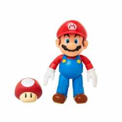 FIGURINE SUPER MARIO + SUPER MUSHROOM - 10CM BOX SET EXCLUSIF + ACCESSOIRES