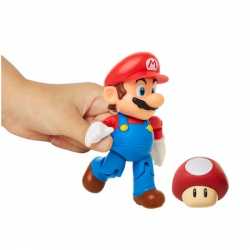 FIGURINE SUPER MARIO + SUPER MUSHROOM - 10CM BOX SET EXCLUSIF + ACCESSOIRES