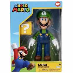 FIGURINE SUPER MARIO- LUIGI + BLOCK QUESTION - 10CM BOX SET EXCLUSIF + ACCESSOIRES