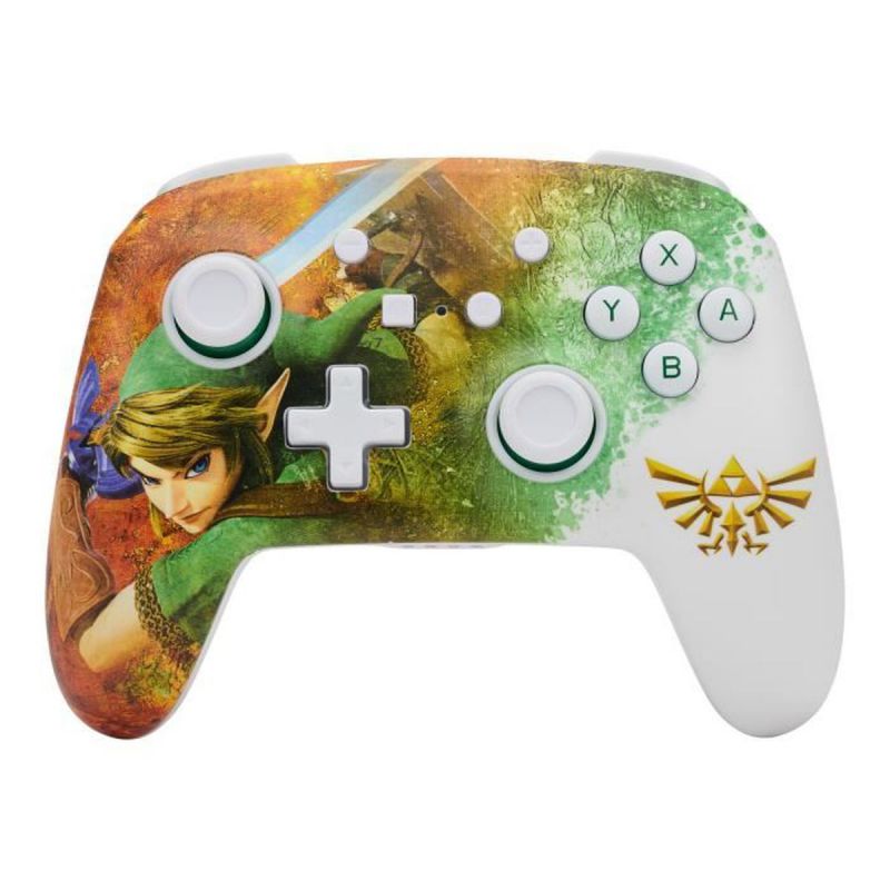 MANETTE SANS FIL SWITCH - ZELDA - LINK WATERCOLOR