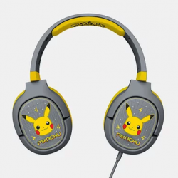 CASQUE GAMING FILAIRE GRIS / JAUNE PRO G1 PIKACHU