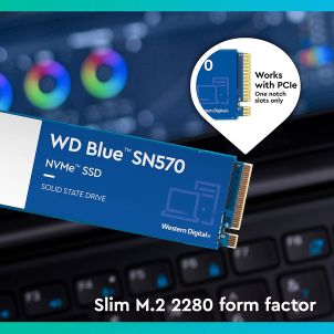 SSD NVME WESTERN DIGITAL SSD WD BLUE SN570 500 GO