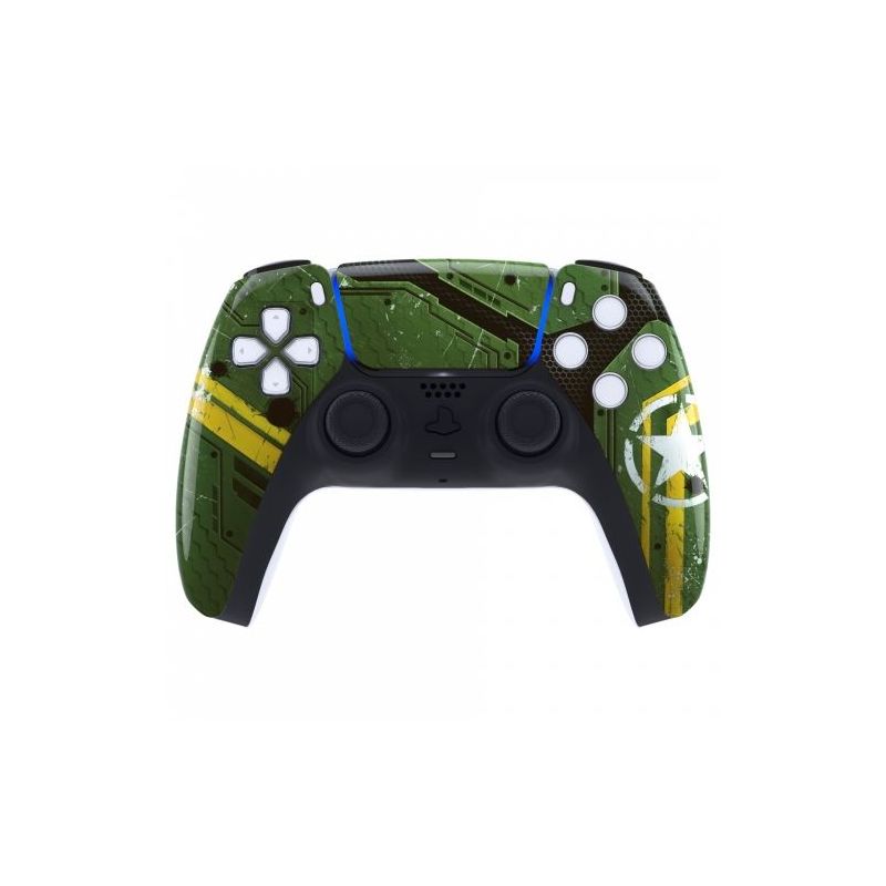 COQUE AVANT MANETTE PS5 BRILLANTE + PAD - ARMY PS5