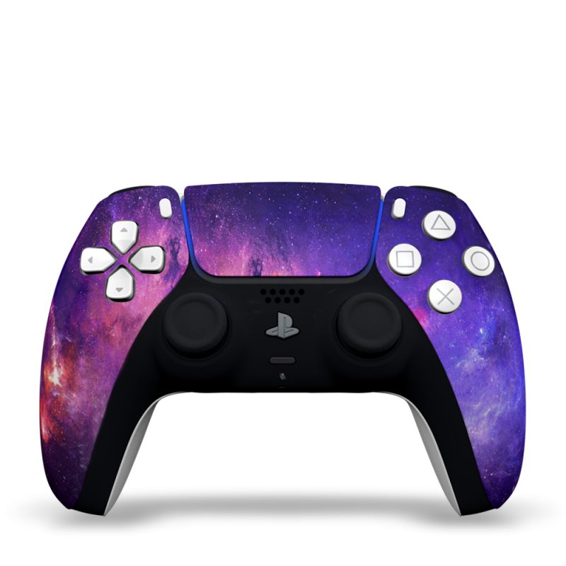 COQUE AVANT MANETTE PS5 BRILLANTE + PAD - GALAXY PS5