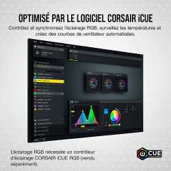 VENTILATEUR BOITIER CORSAIR SP120 RGB ELITE BLANC - 120MM - 4 PINS