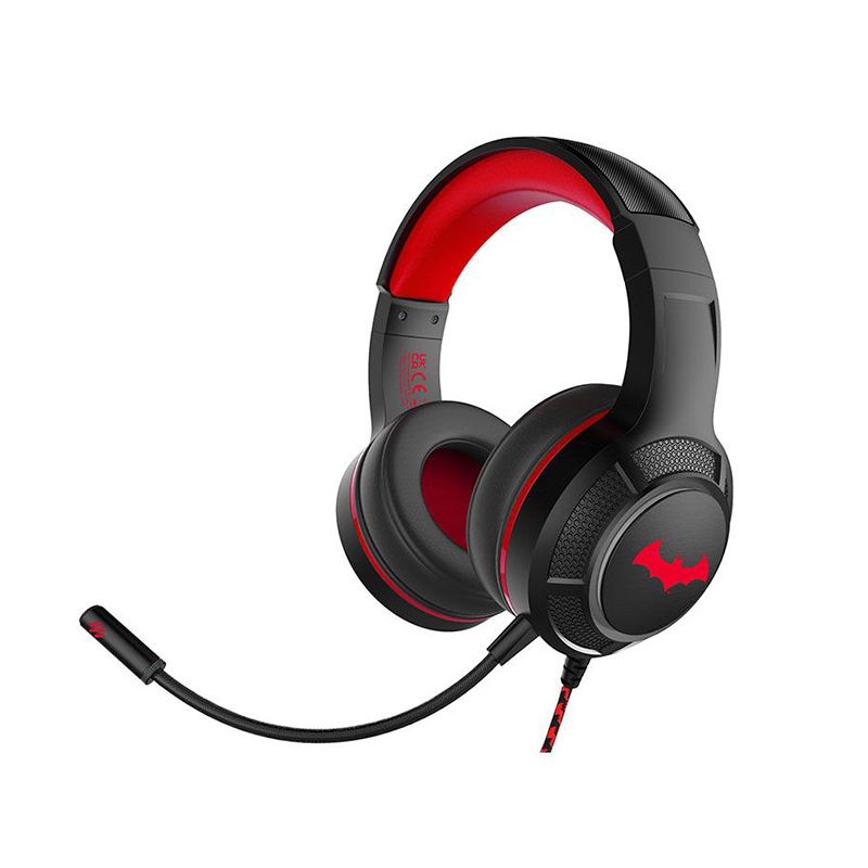 CASQUE GAMING FILAIRE DC COMICS - BATMAN - NOIR / ROUGE PRO G4 (COMPATIBLE  PS5, PS4, SERIES X/S)