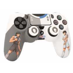 PACK CAPTAIN TSUBASA - COQUE + TOUCHPAD STIKER + GRIPS POUR MANETTE PS4 - CAPTAIN TSUBASA