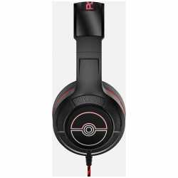 CASQUE GAMING FILAIRE POKEMON -NOIR / ROUGE PRO G4 (COMPATIBLE PS5, PS4, SERIES X/S) - POKE BALL