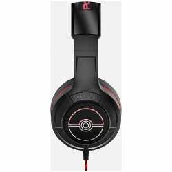 CASQUE GAMING FILAIRE POKEMON -NOIR / ROUGE PRO G4 (COMPATIBLE PS5, PS4, SERIES X/S) - POKE BALL