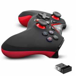 MANETTE XGP SANS FIL- PS3- PC- LED-RECEPTEUR NANO USB -NOIR ET ROUGE